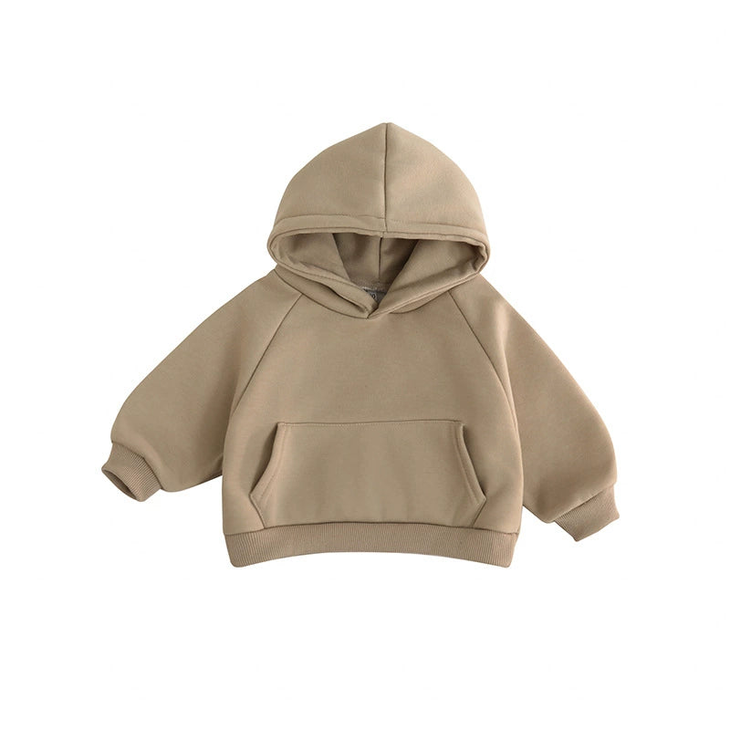 Felpa Neonato con Cappuccio – Modello Basic in Cotone Morbido