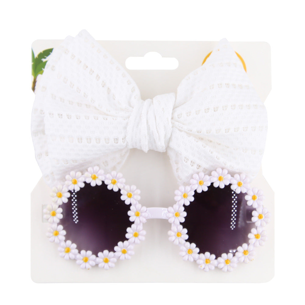 Occhiali da Sole con Fiori & Fiocco