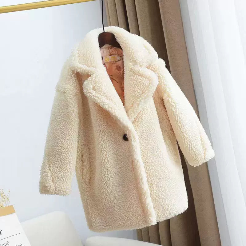 Cappotto bimba in pelliccia sintetica – vari colori