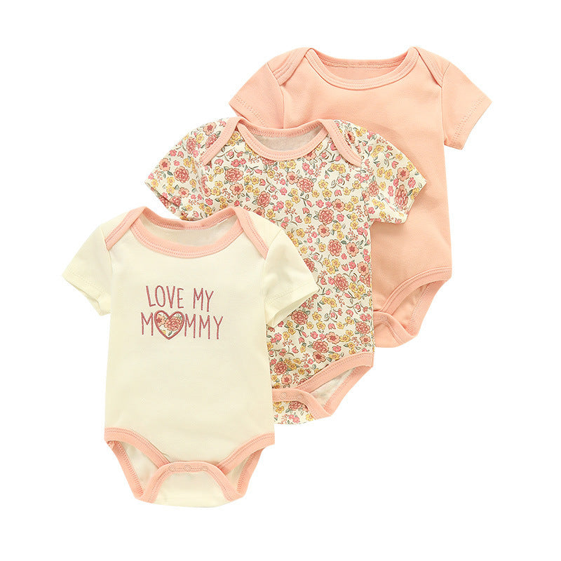 Set 3 Body Neonato in Cotone Fantasie Tenui e Naturali