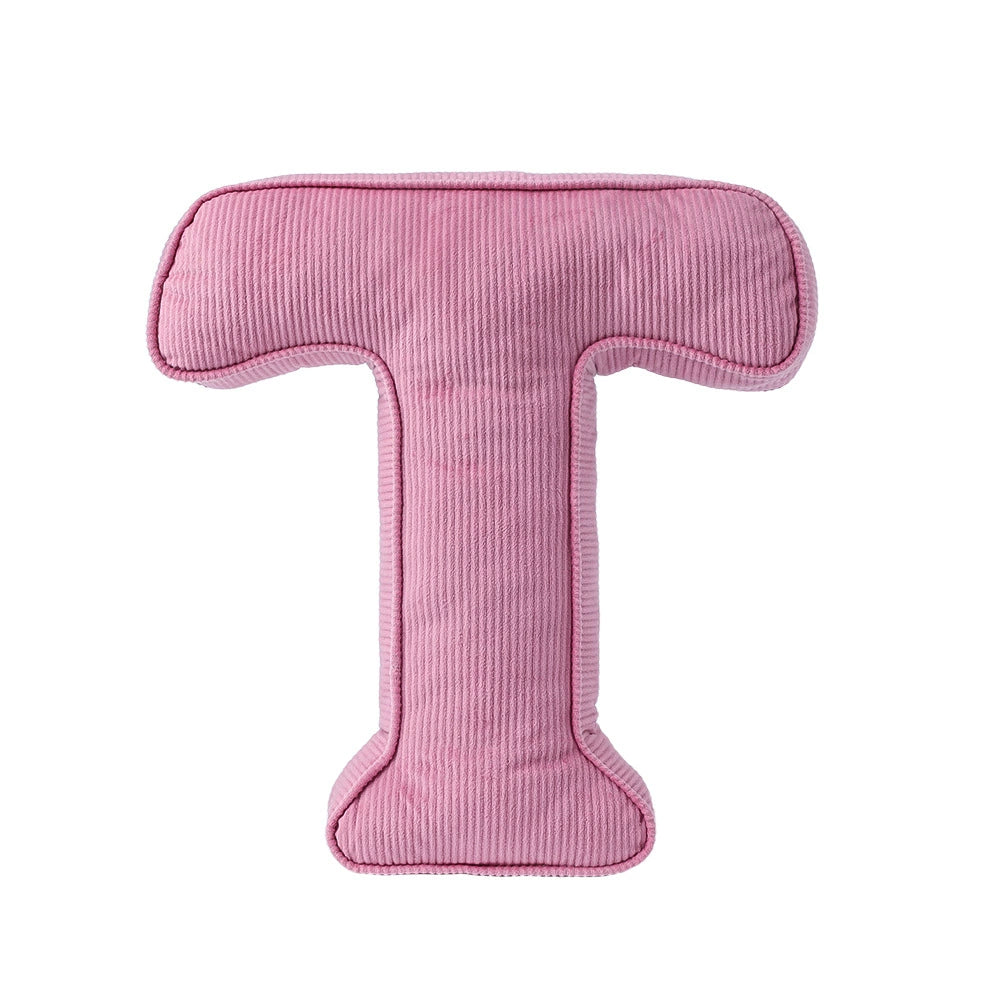 Cuscino lettera in tessuto – decorativi per cameretta Rosa