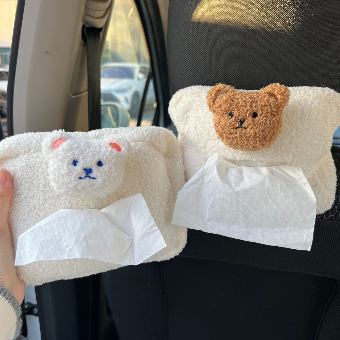 Dispenser Portasalviette in Peluche a Forma di Orsetto Auto & Casa
