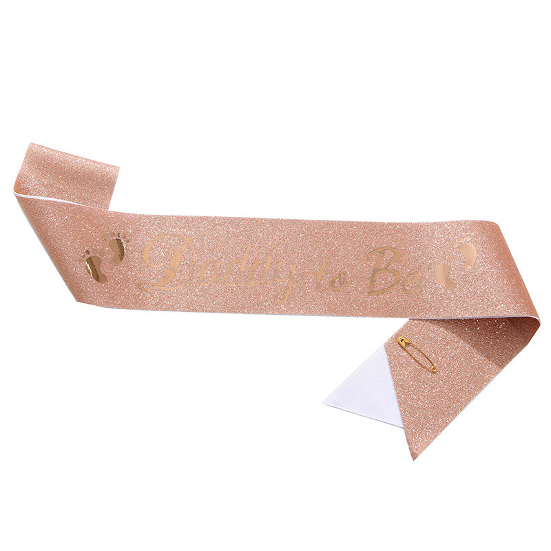Fascia Daddy to Be Accessorio Baby Shower per Futuro Papà