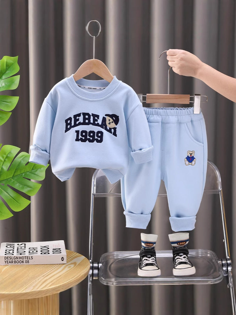 Tuta Bambino "BEBEAR 1999" in Cotone Felpa e Pantaloni Coordinati