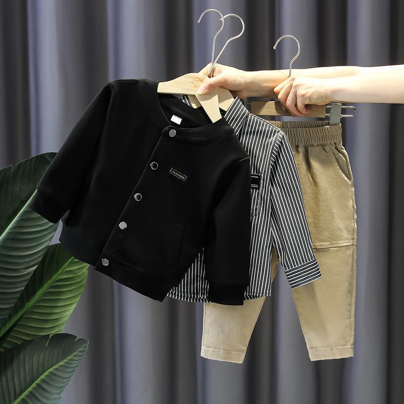 Set 3pz bimbo Giacca, camicia e jeans