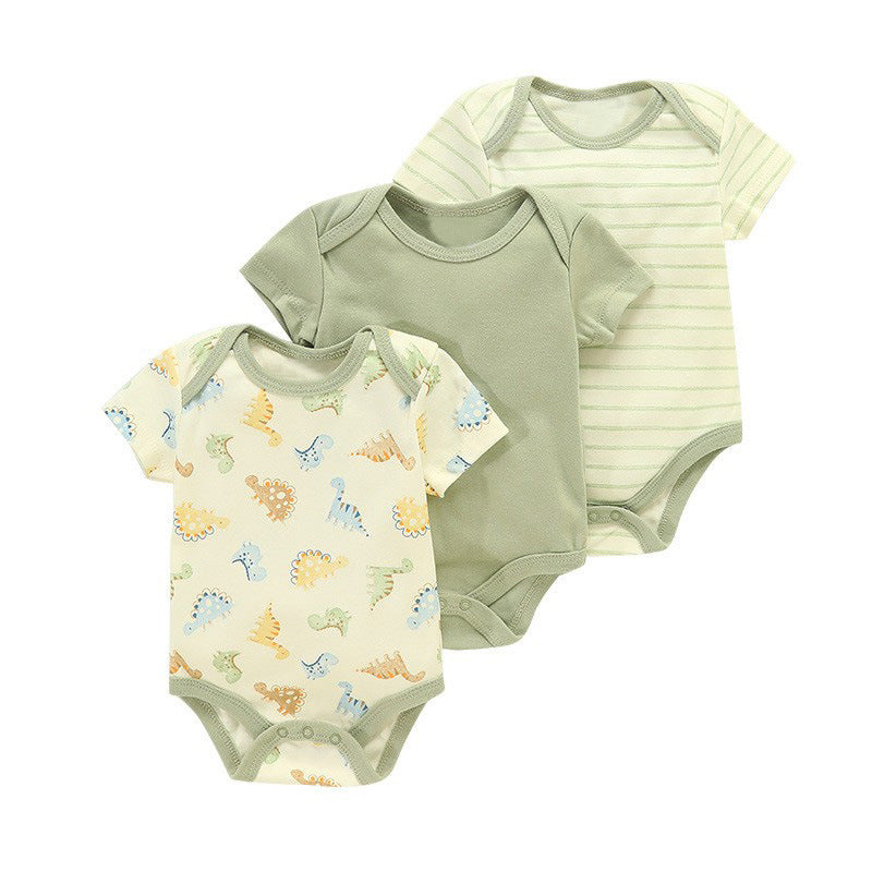 Set 3 Body Neonato in Cotone Fantasie Tenui e Naturali