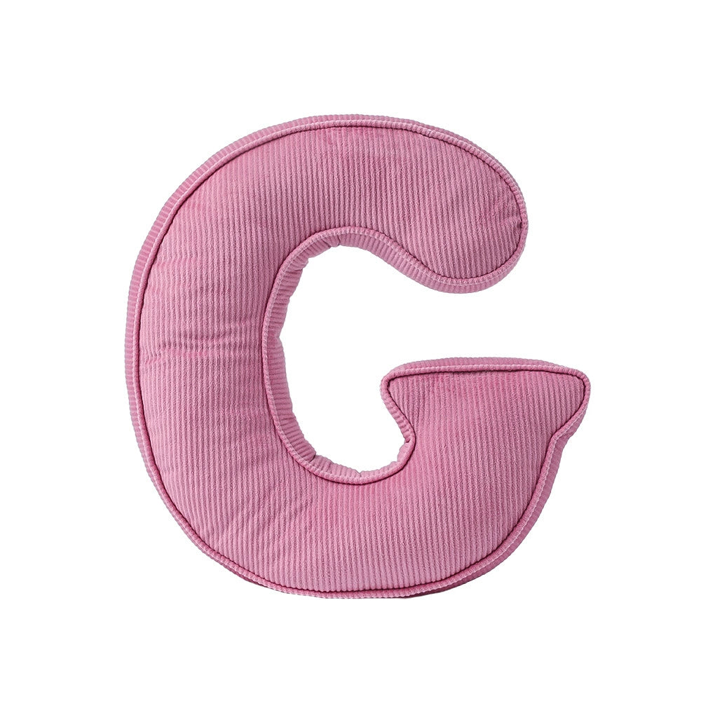 Cuscino lettera in tessuto – decorativi per cameretta Rosa