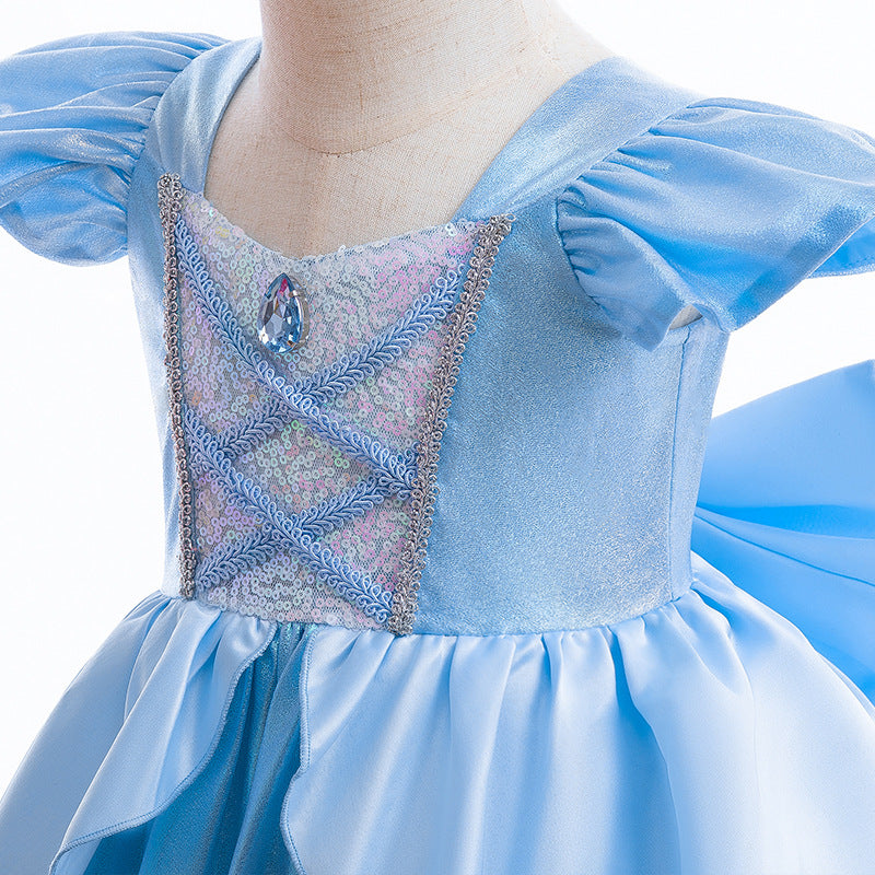 Abito da Principessa Cenerentola per Bambine Eleganza da Fiaba 👑✨