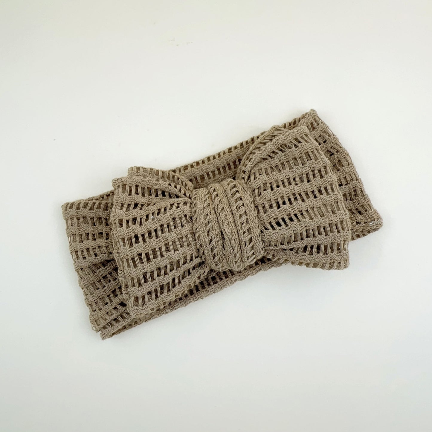 Fasce per Bambina in Maglia con Fiocco – Set Colori Pastello e Naturali