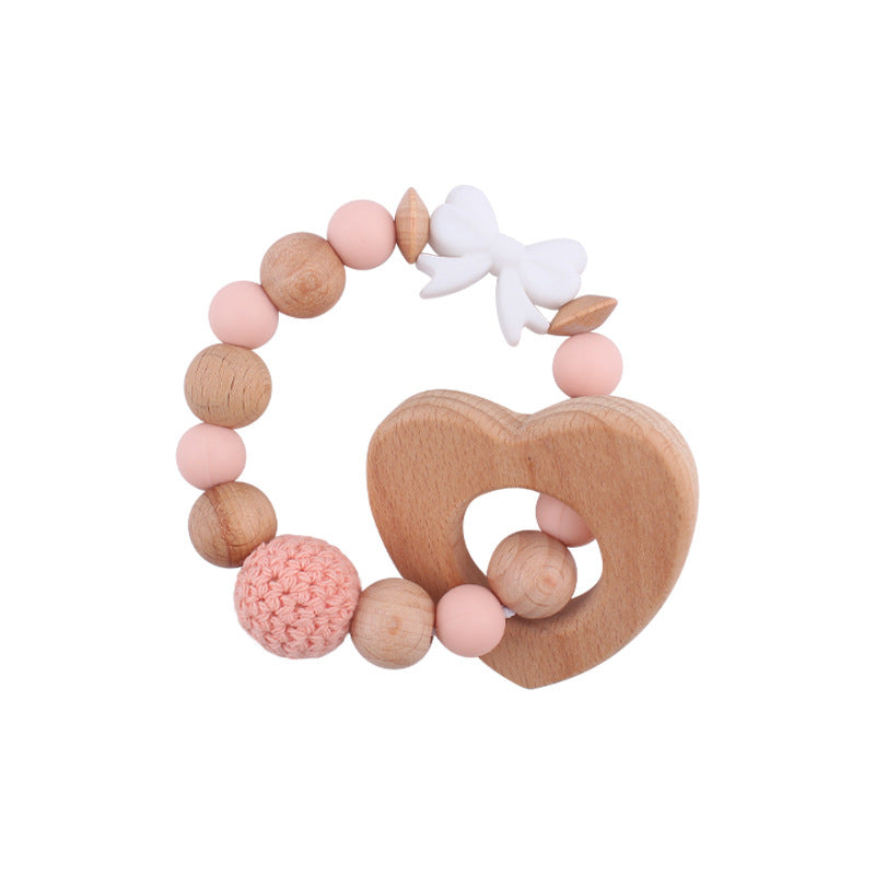 Massaggiagengive in Legno e Silicone - Design Elegante con Fiocco