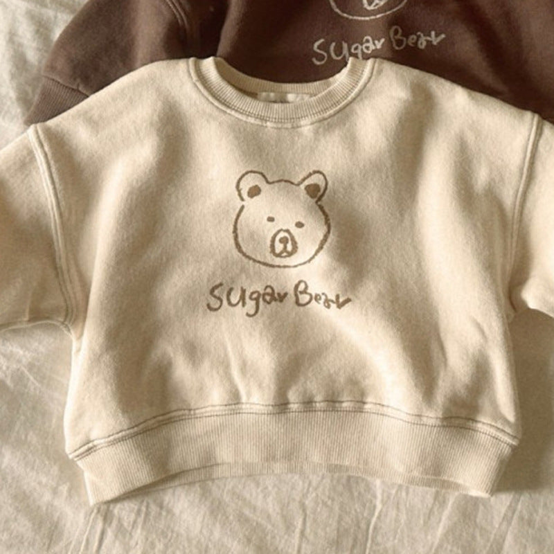Felpa Oversize Bambino/Bambina "Sugar Bear"