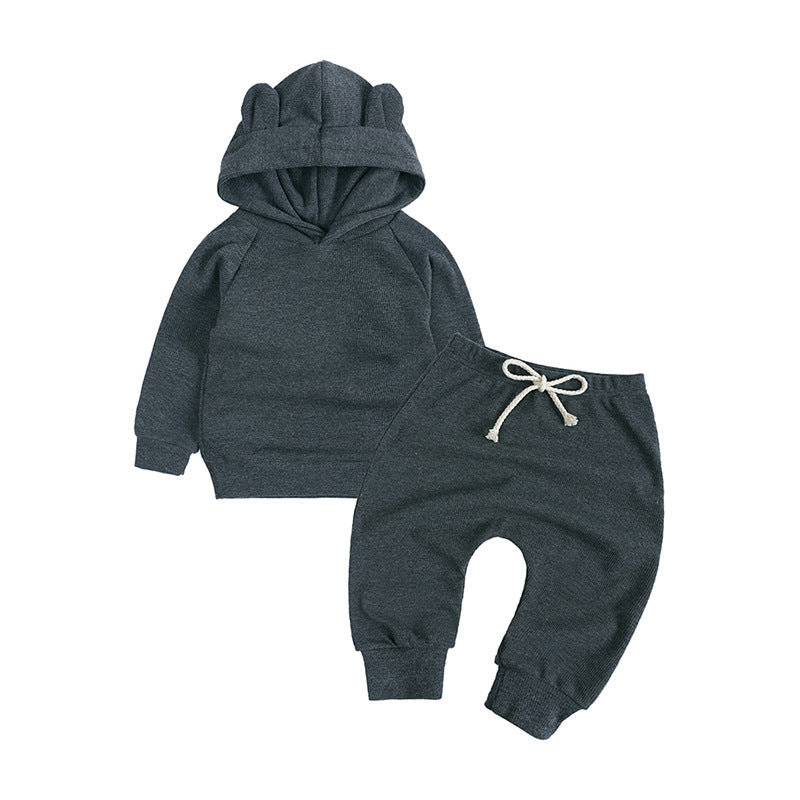 Tuta Baby Felpato con Cappuccio Orsetto