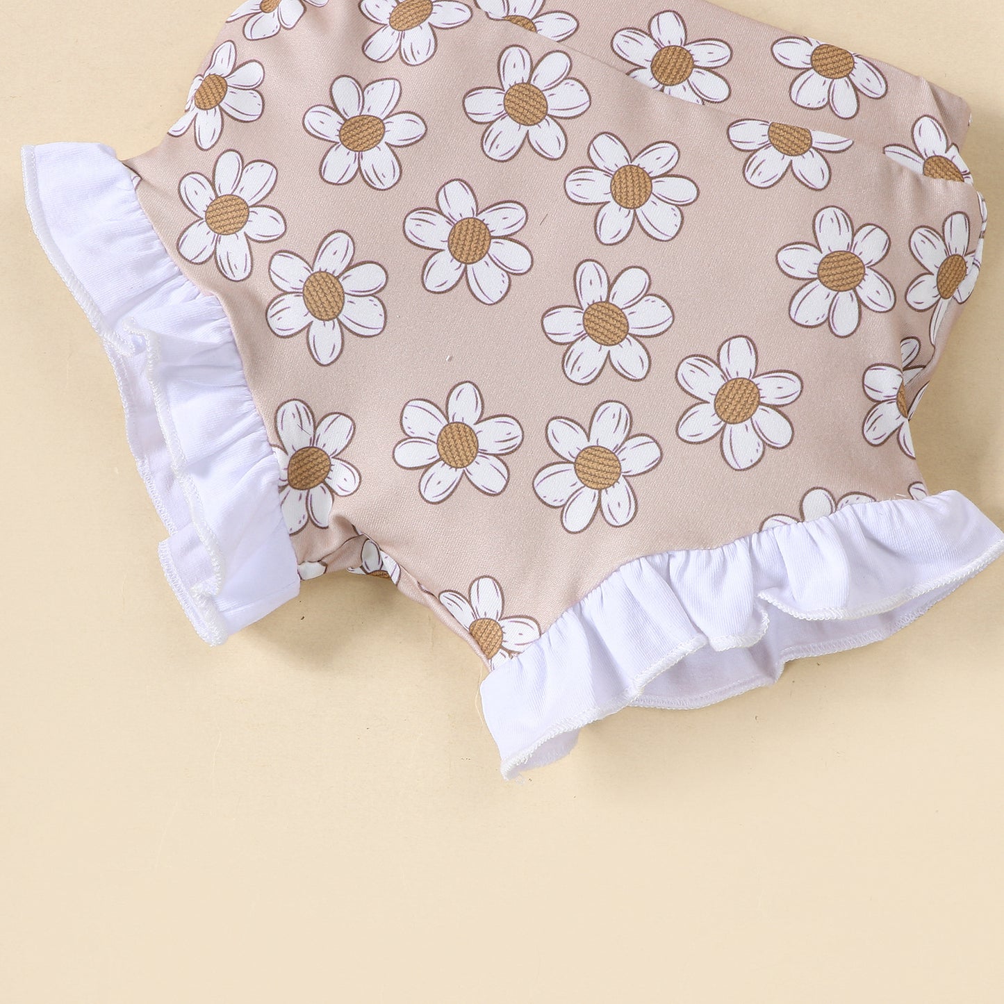 Completo Estivo Neonata Body "Daddy’s Girl", Shorts a Fiori e Fascia