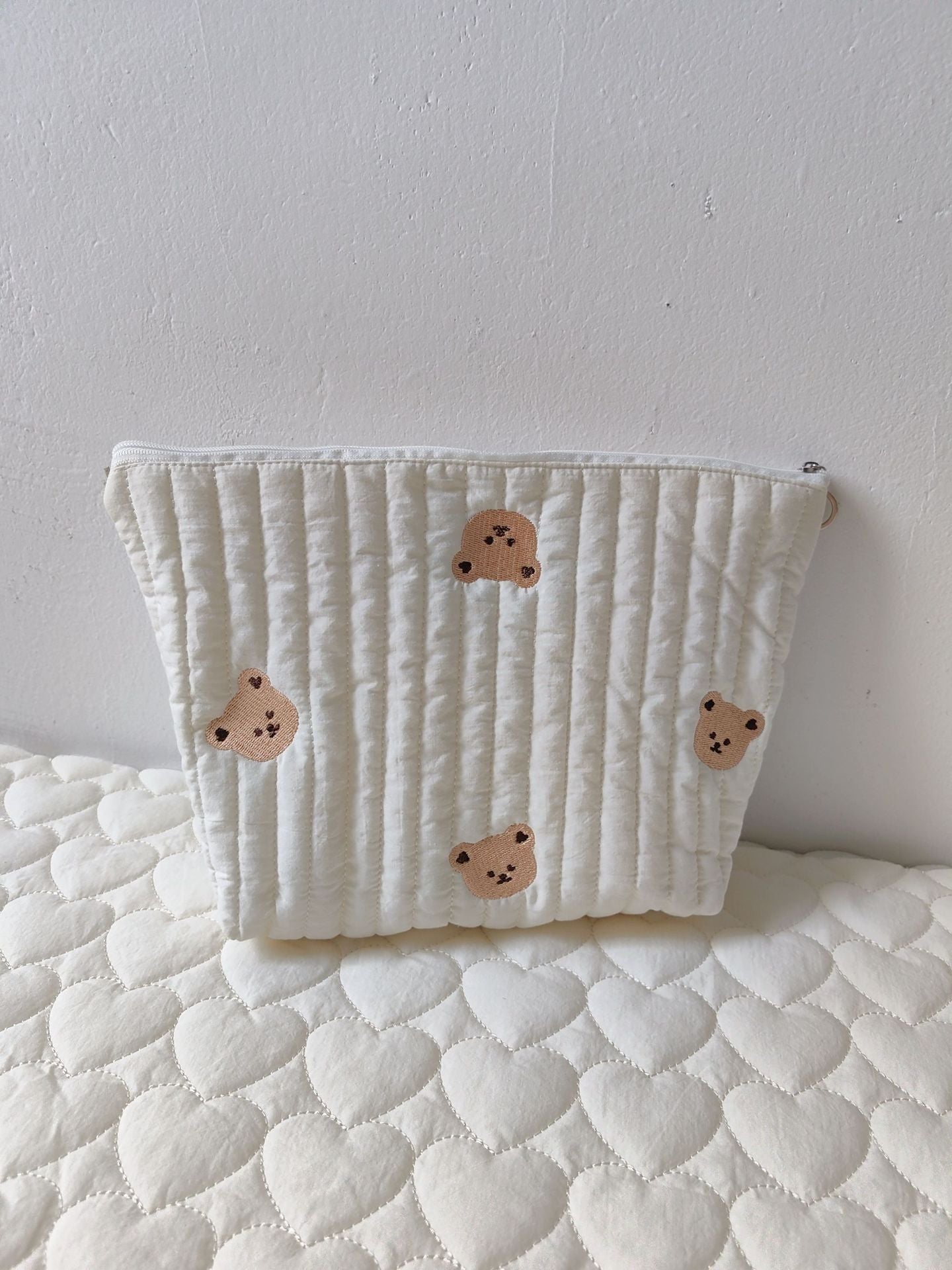 Pochette Portaoggetti in Tessuto Trapuntato
