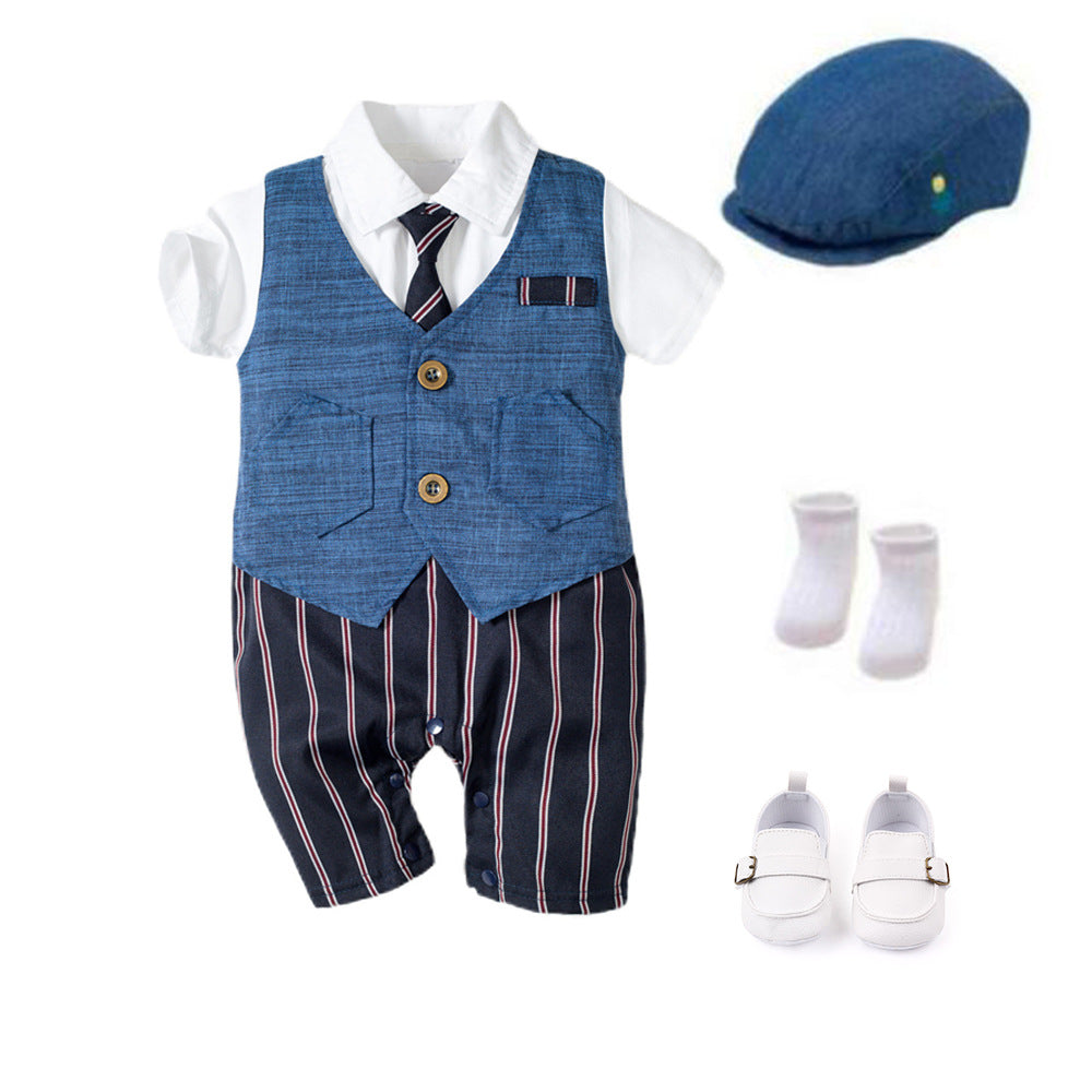 Set Completo elegante Estivo neonato 4 pezzi