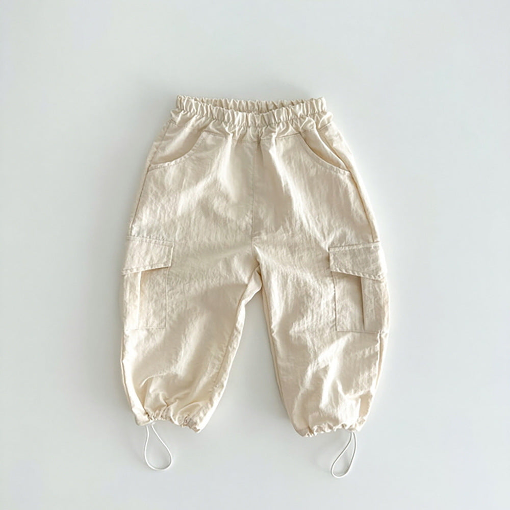 Pantaloni Cargo Bambina in Cotone Leggero