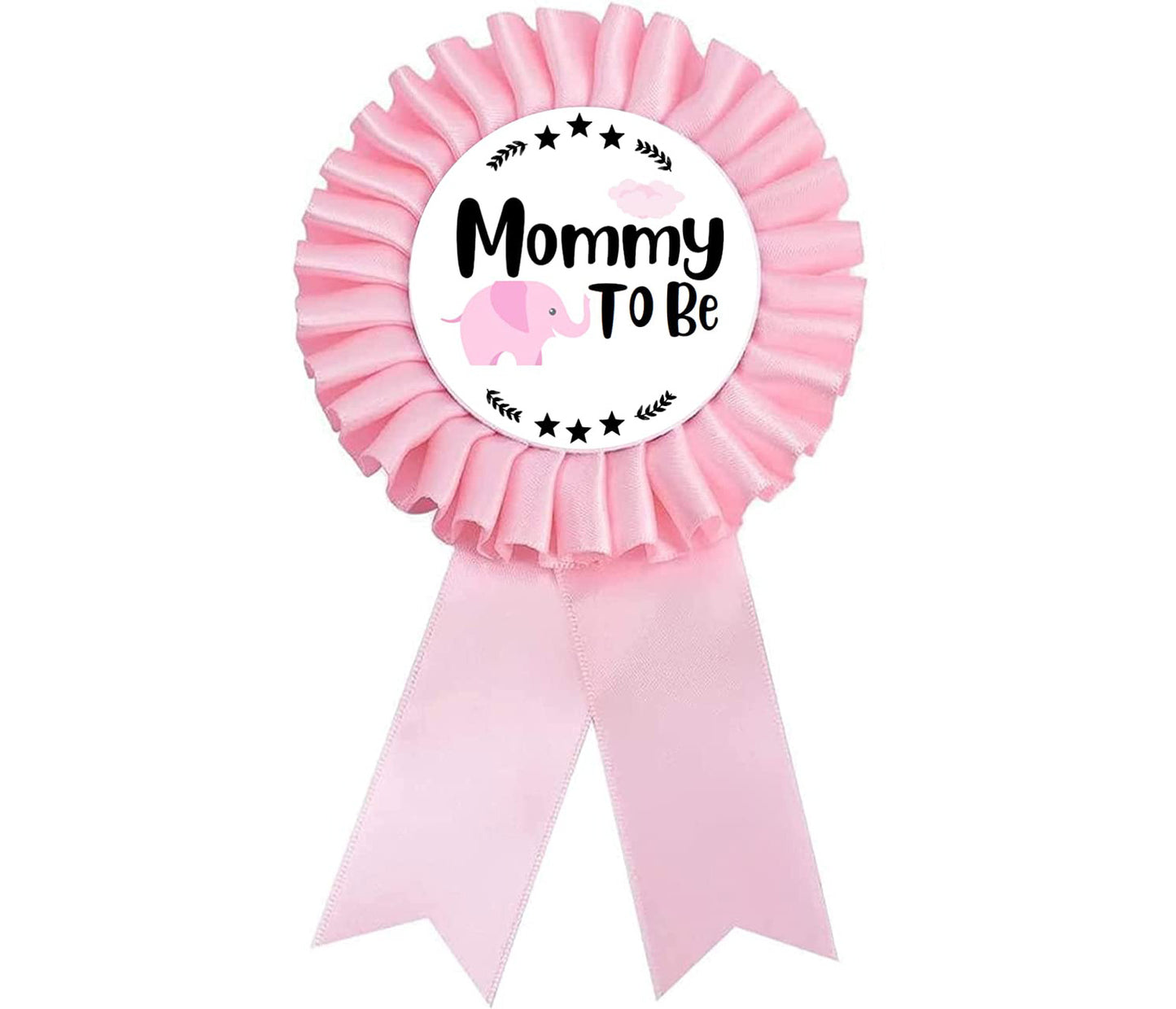 Coccarda Rosa “Mommy To Be” Baby Shower per Mamma in Attesa