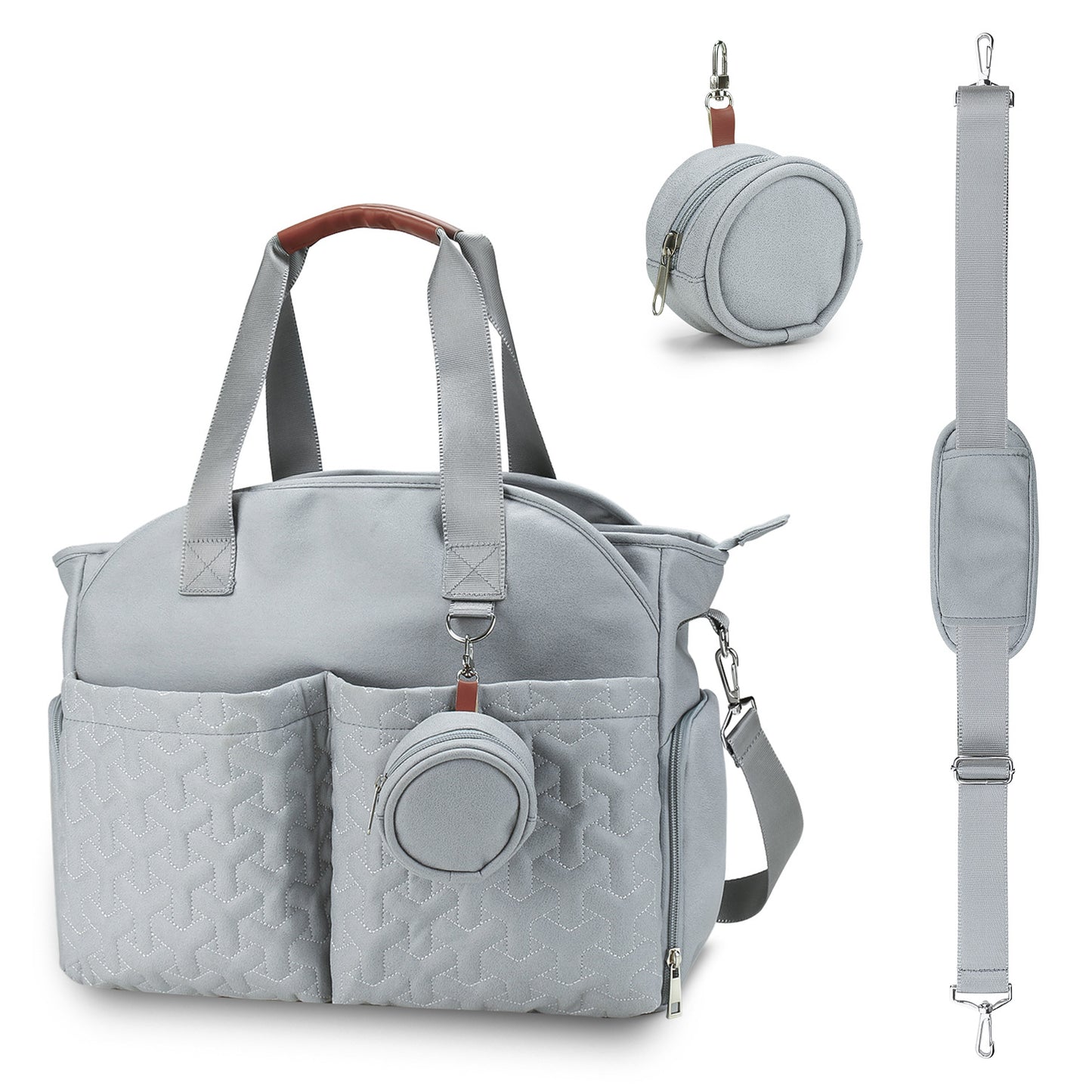 Borsa Fasciatoio Multifunzione con Porta Ciuccio e Tracolla