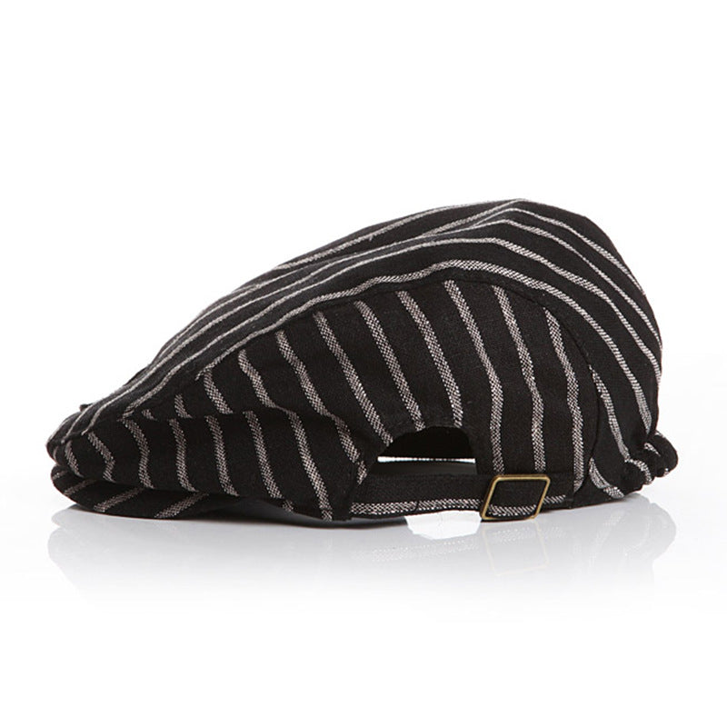 Coppola stile vintage a righe per bambini – Regolabile e traspirante
