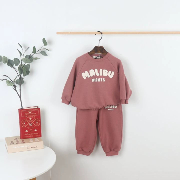 Tuta Bimba “Malibu Nights” Felpa + Jogger in Cotone