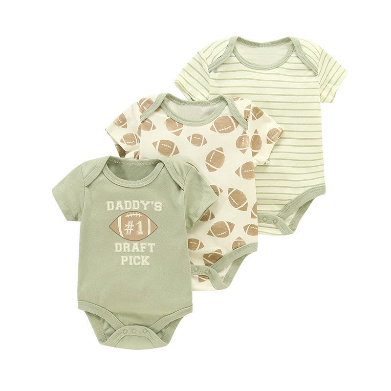 Set 3 Body Neonato in Cotone Fantasie Tenui e Naturali