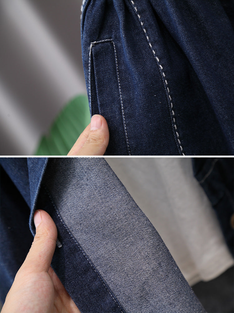 Completo Jeans Bambino 2 Pezzi Camicia Denim e Pantaloni