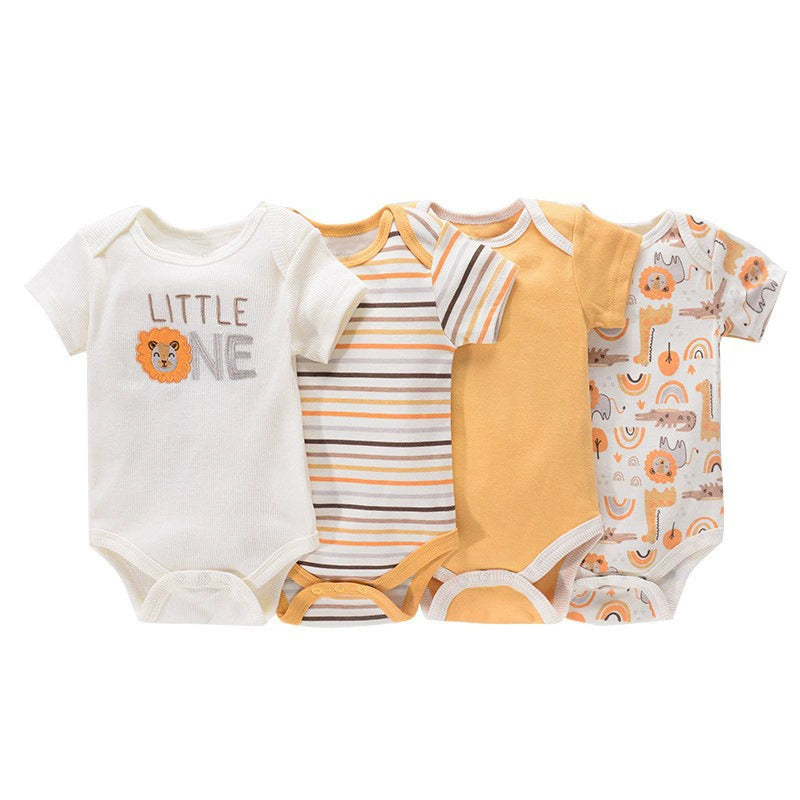 Set 5 Body Neonato in Cotone Fantasie Colorate