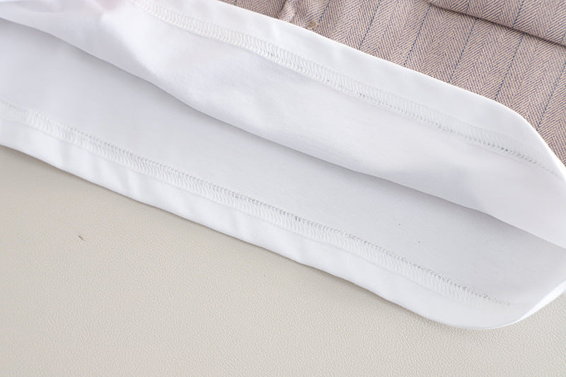 Completo Elegante 3 Pezzi per Bambino – Camicia, Gilet e Pantaloncini con Papillon