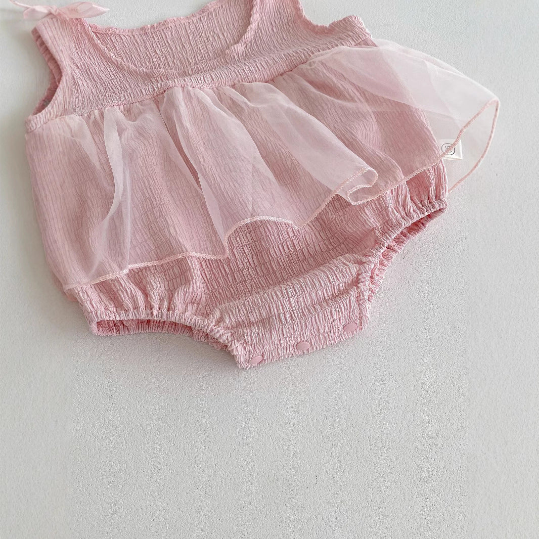 Pagliaccetto Elegante Rosa con Tulle bimba