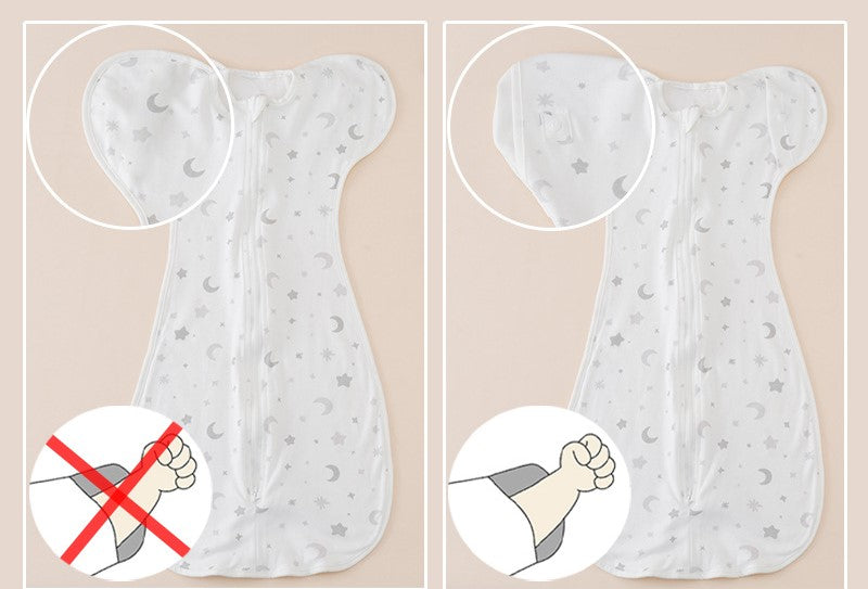 Sacco Nanna Neonato con Zip – Modello Farfalla | Fantasia Geometrica Minimal
