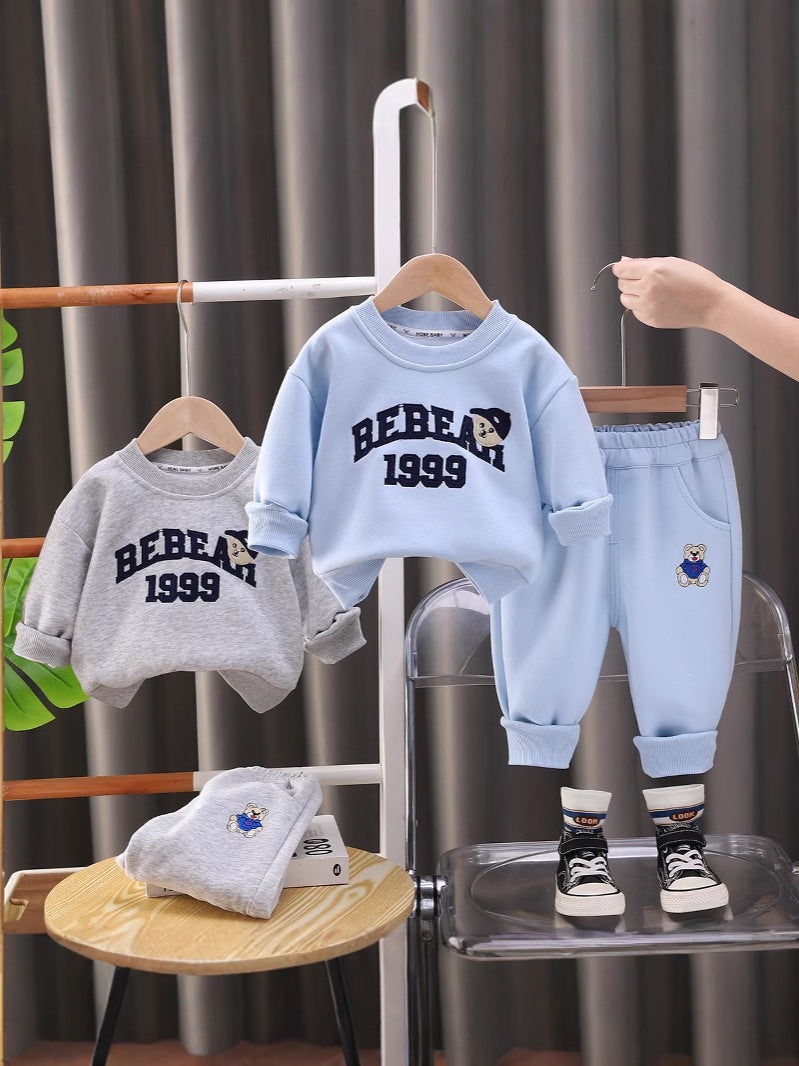 Tuta Bambino "BEBEAR 1999" in Cotone Felpa e Pantaloni Coordinati