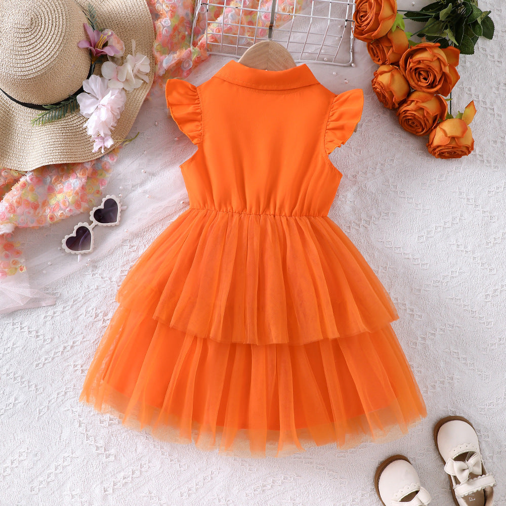 Abito Estivo Bimba in Tulle – "Sunshine Princess"