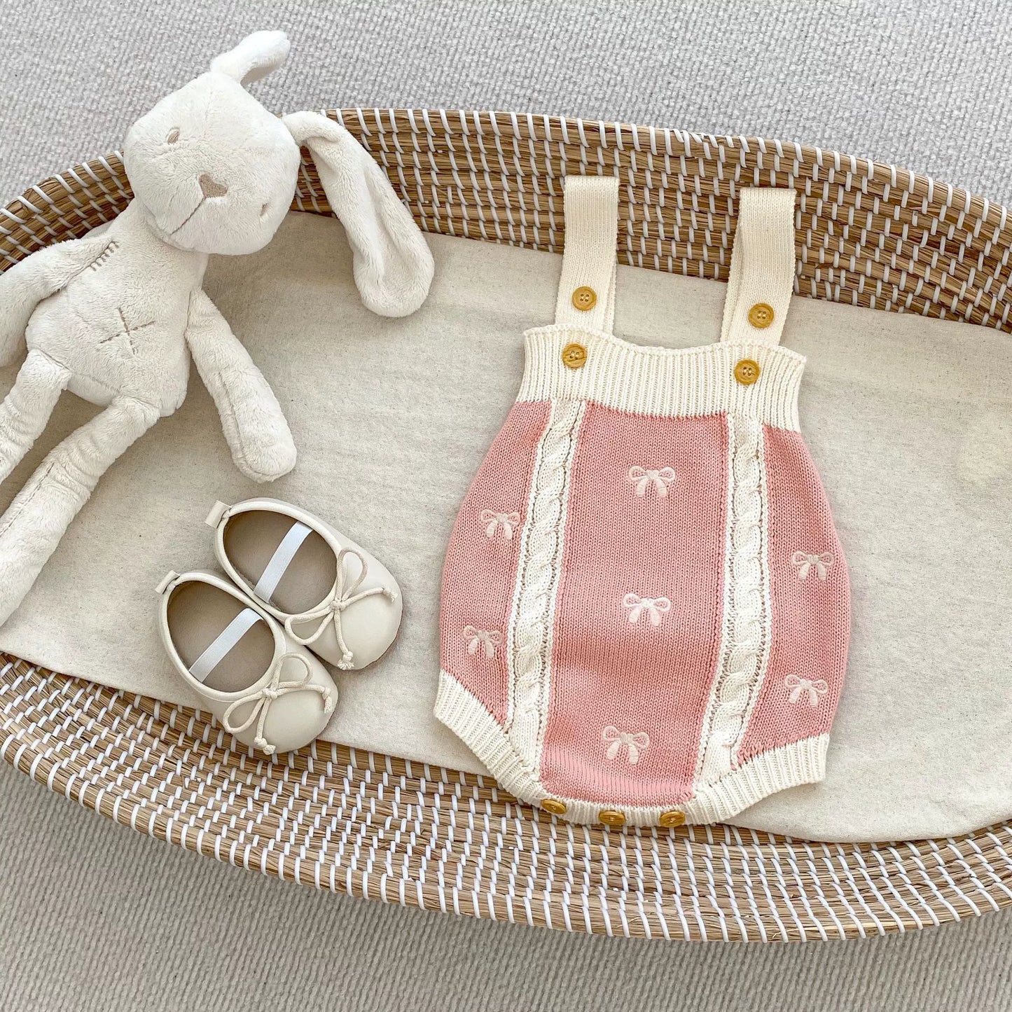 Bretelle o cardigan Bambina in Maglia - con Fiocchetti