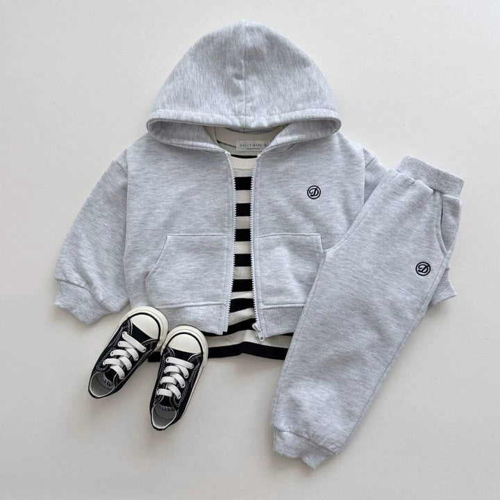 Tuta Bimbo 3 Pezzi con Cappuccio – Blu Navy Street Style