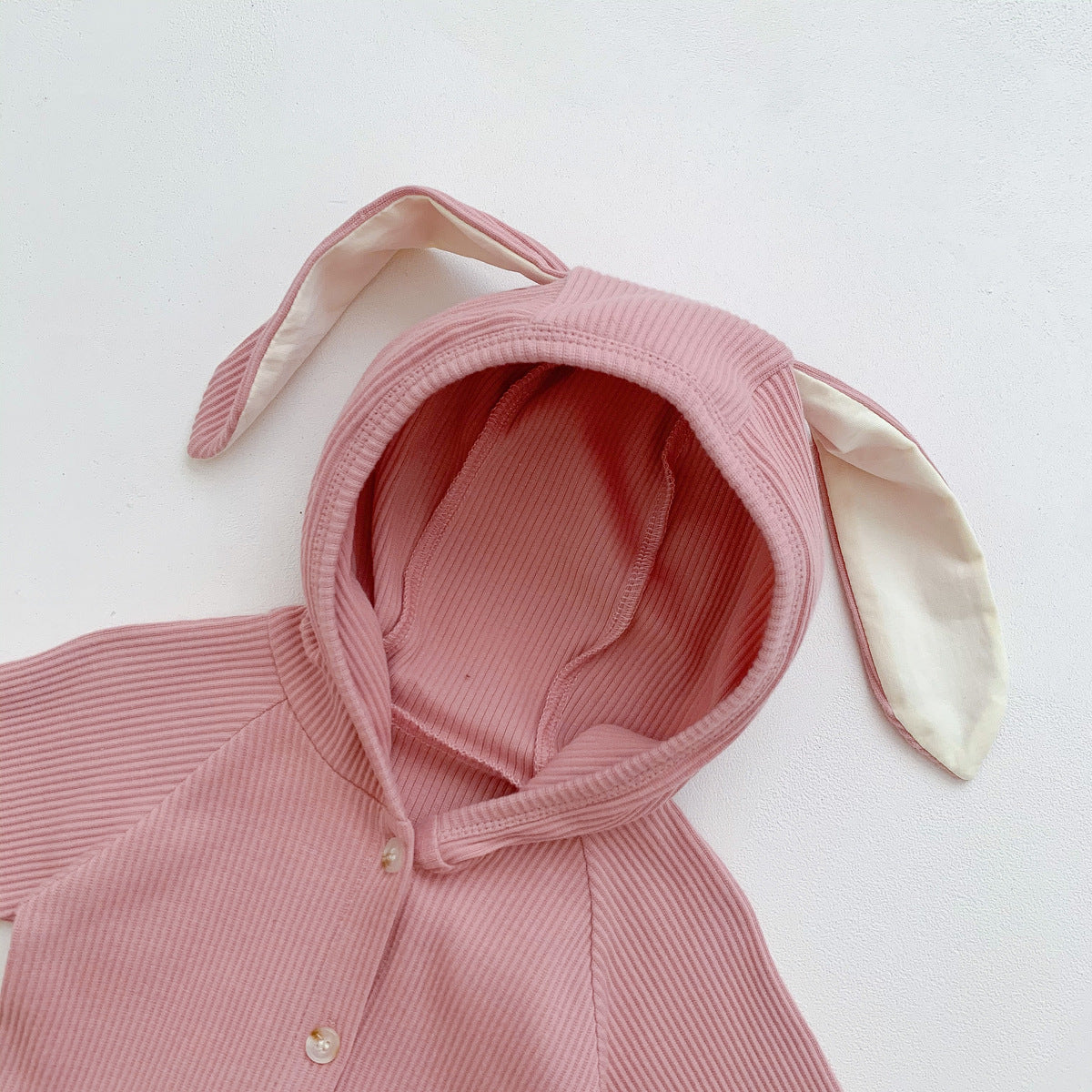 Tutina Neutra Bimbo/ Bimba in piquet neonato coniglietto Cotone
