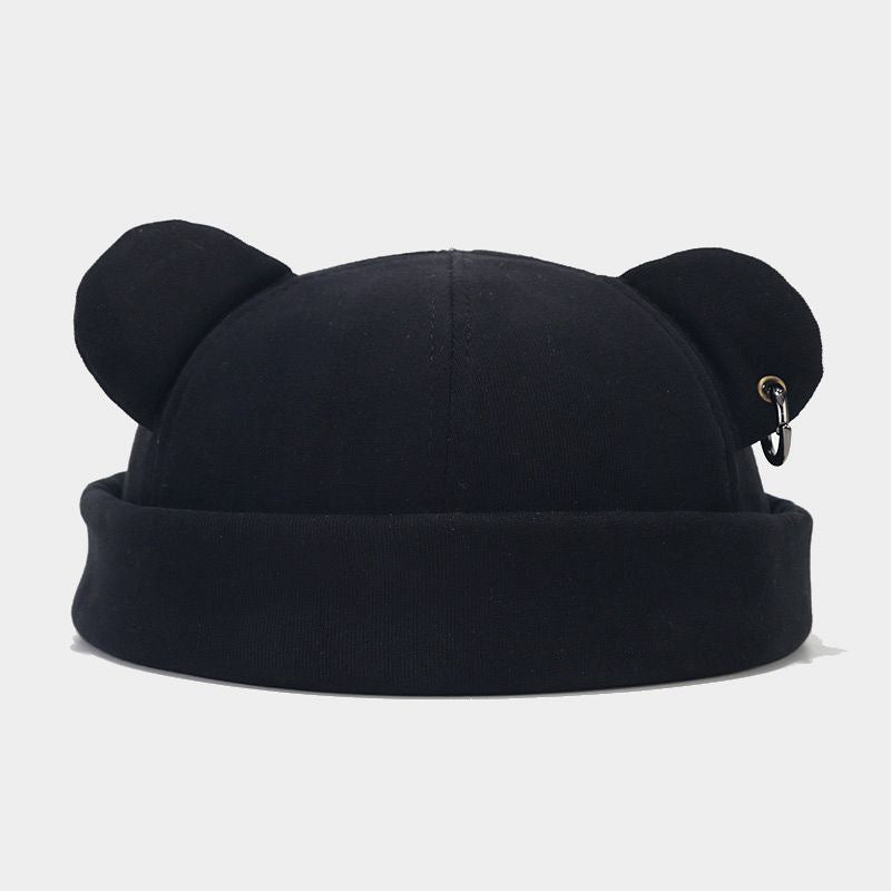 Cappellino Orsetto Baby Berretto in Cotone con Orecchie