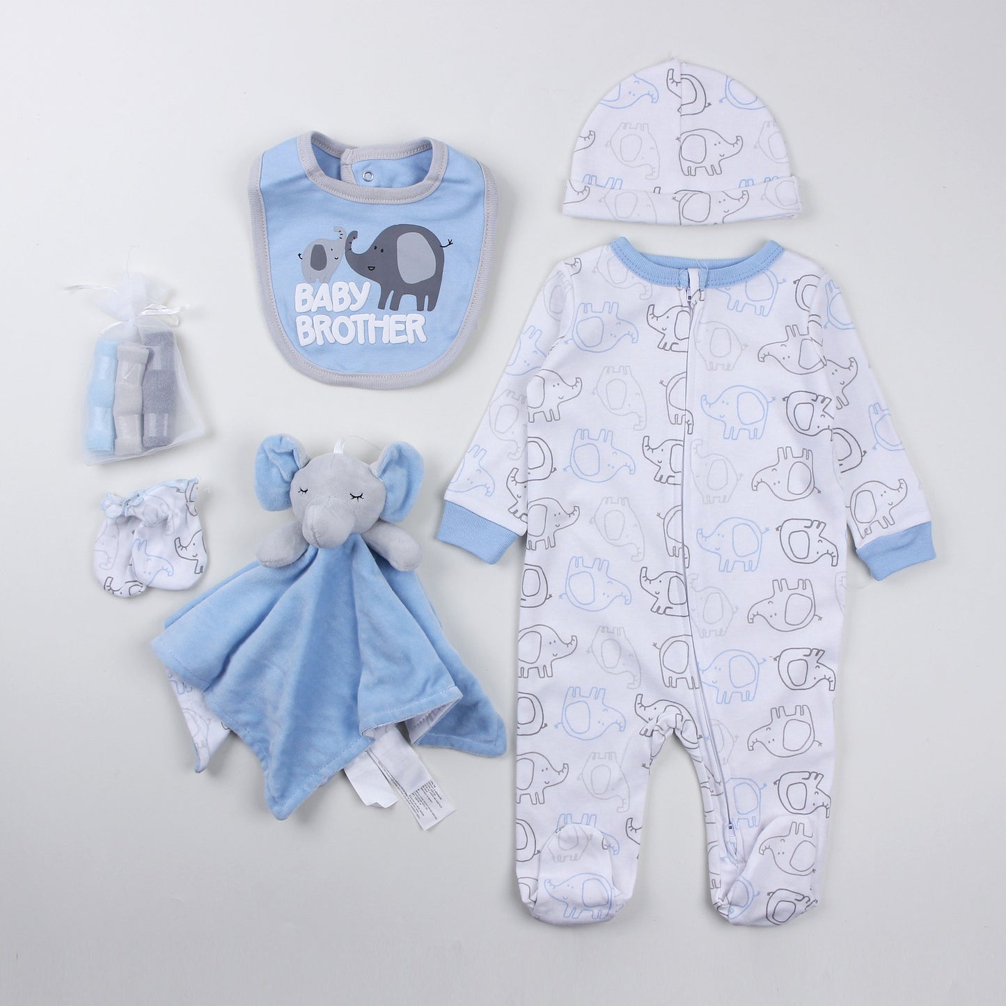 Set Nascita Neutro Bimbo/Bimba 6 Pezzi 100% cotone