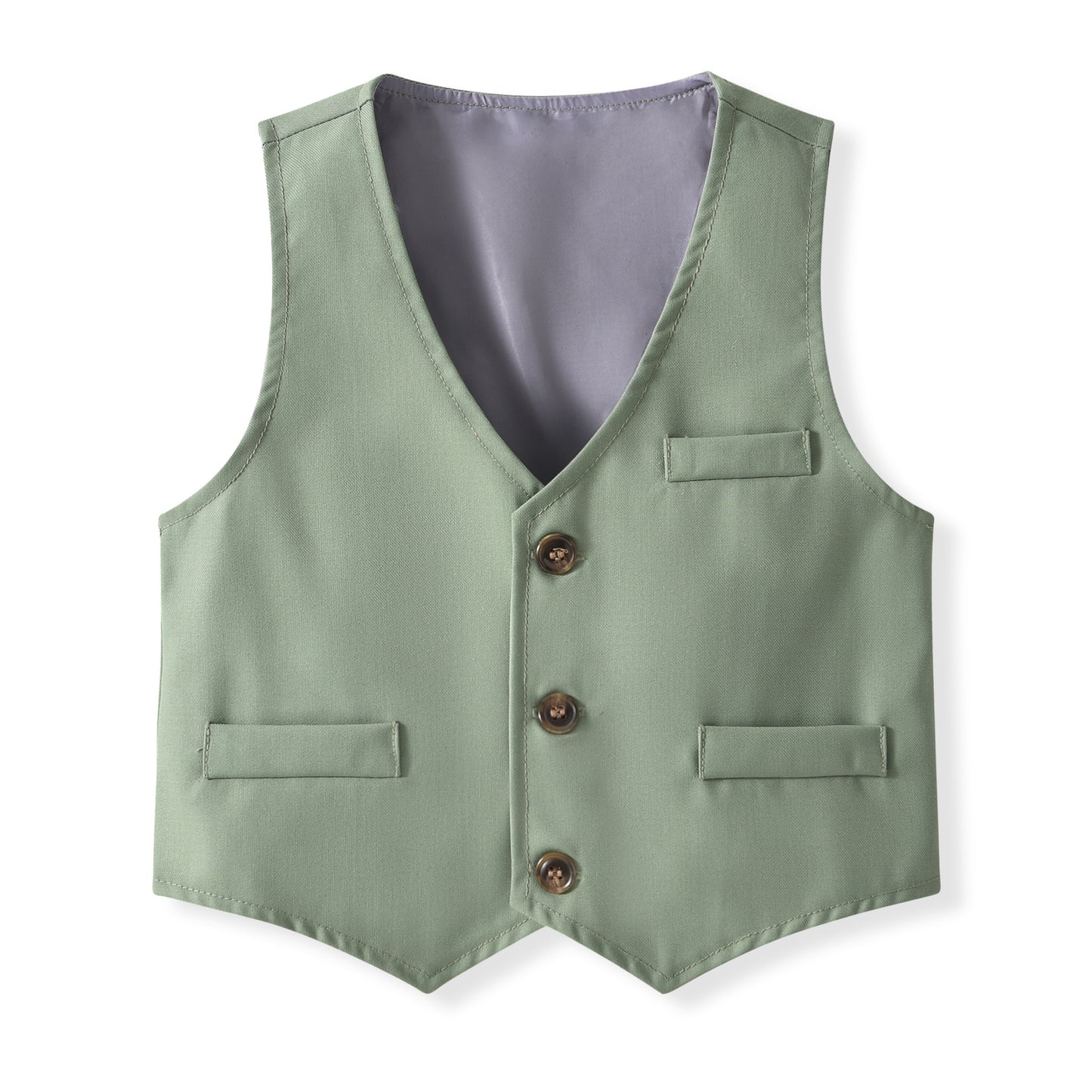 Completo Elegante 4 Pezzi per Bambino – Gilet, Camicia, Pantaloni e Papillon