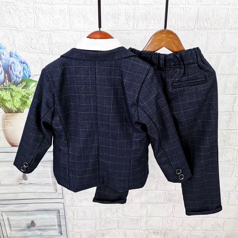 Completo Elegante Bambino 3 Pezzi Nero con Giacca e Papillon – Look Cerimonia