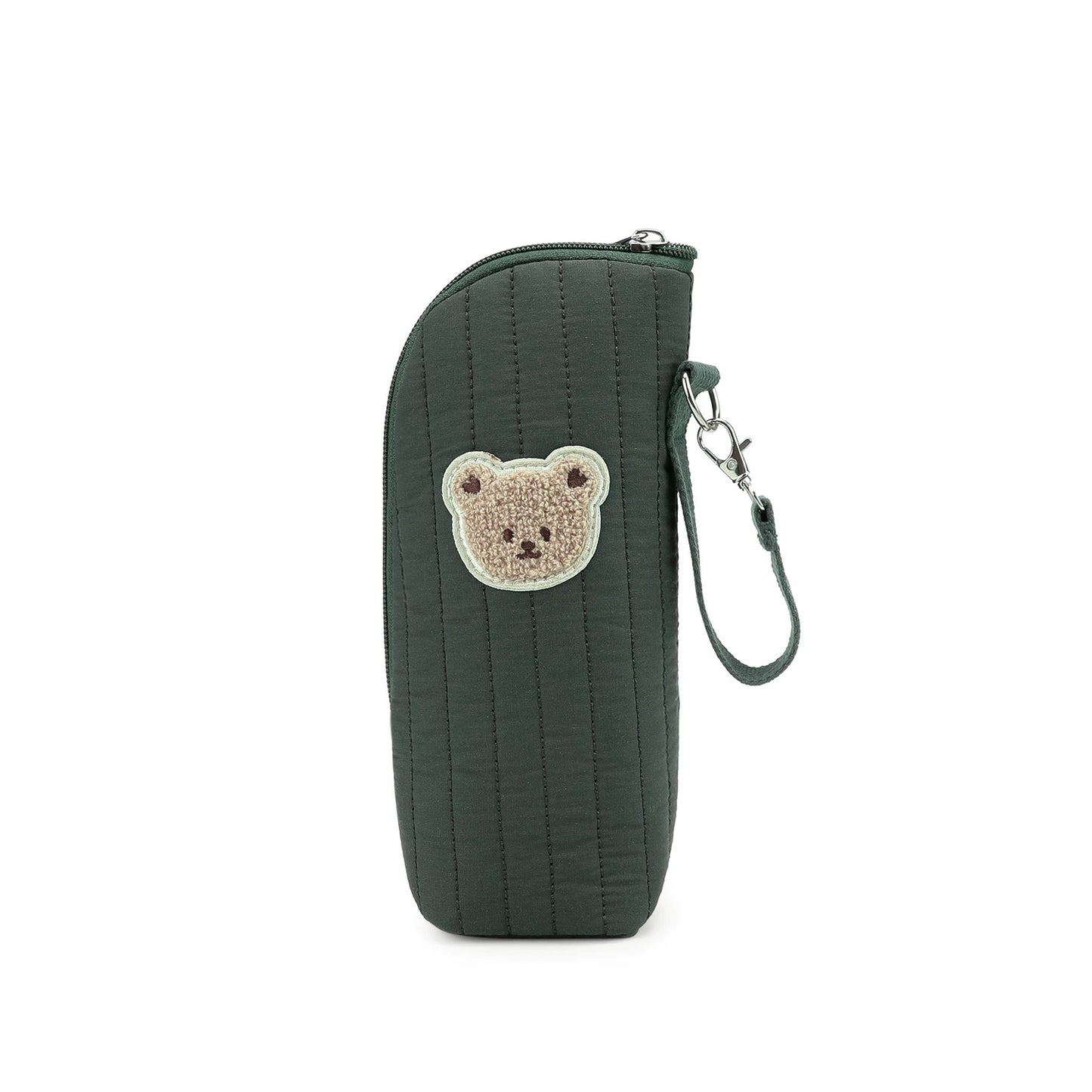 Portabiberon Termico Isolante in Cotone con Orsetto – Mantiene Caldo/Freddo