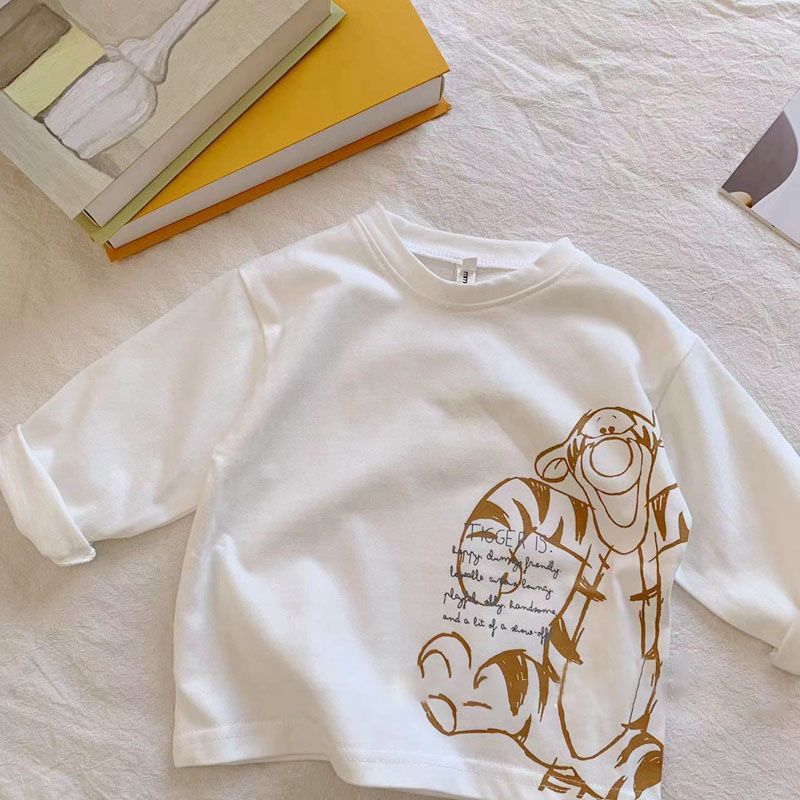 Felpa Bambino in Cotone Stampa Tigro