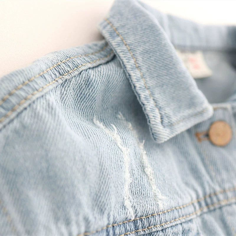 Giacca di jeans con ricamo vintage