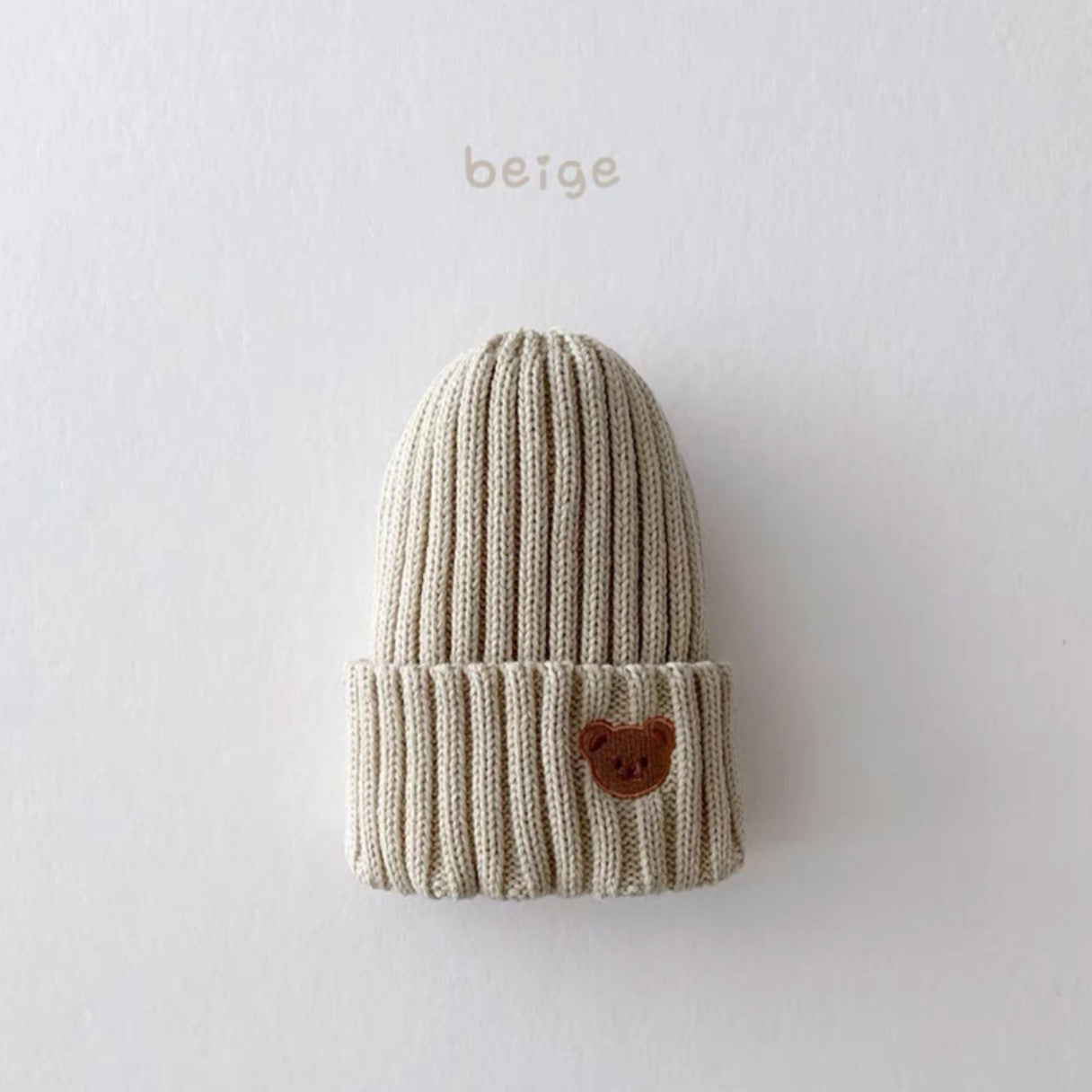 Cappellini bimbo bimba invernali con orsetto