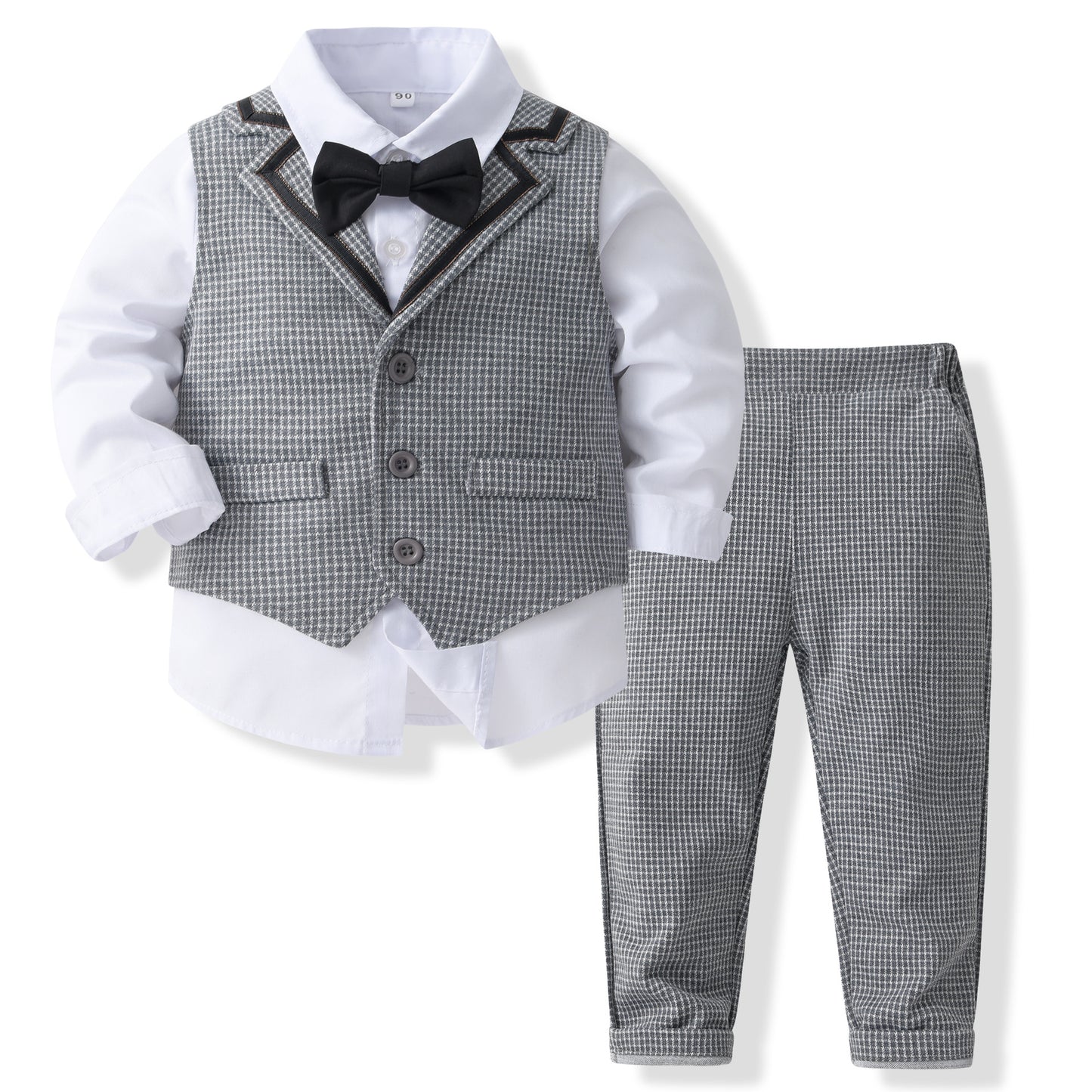Completo 3 Pezzi Bambino Principe di Galles Elegante