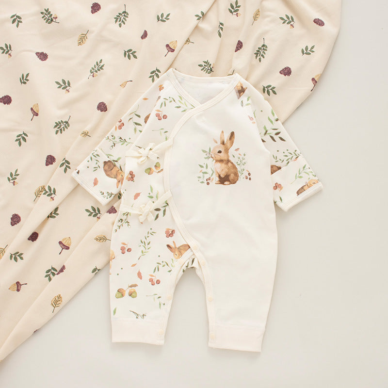 Coordinato Set Neonata/ Bimba 3 pezzi – Coniglietti nel bosco