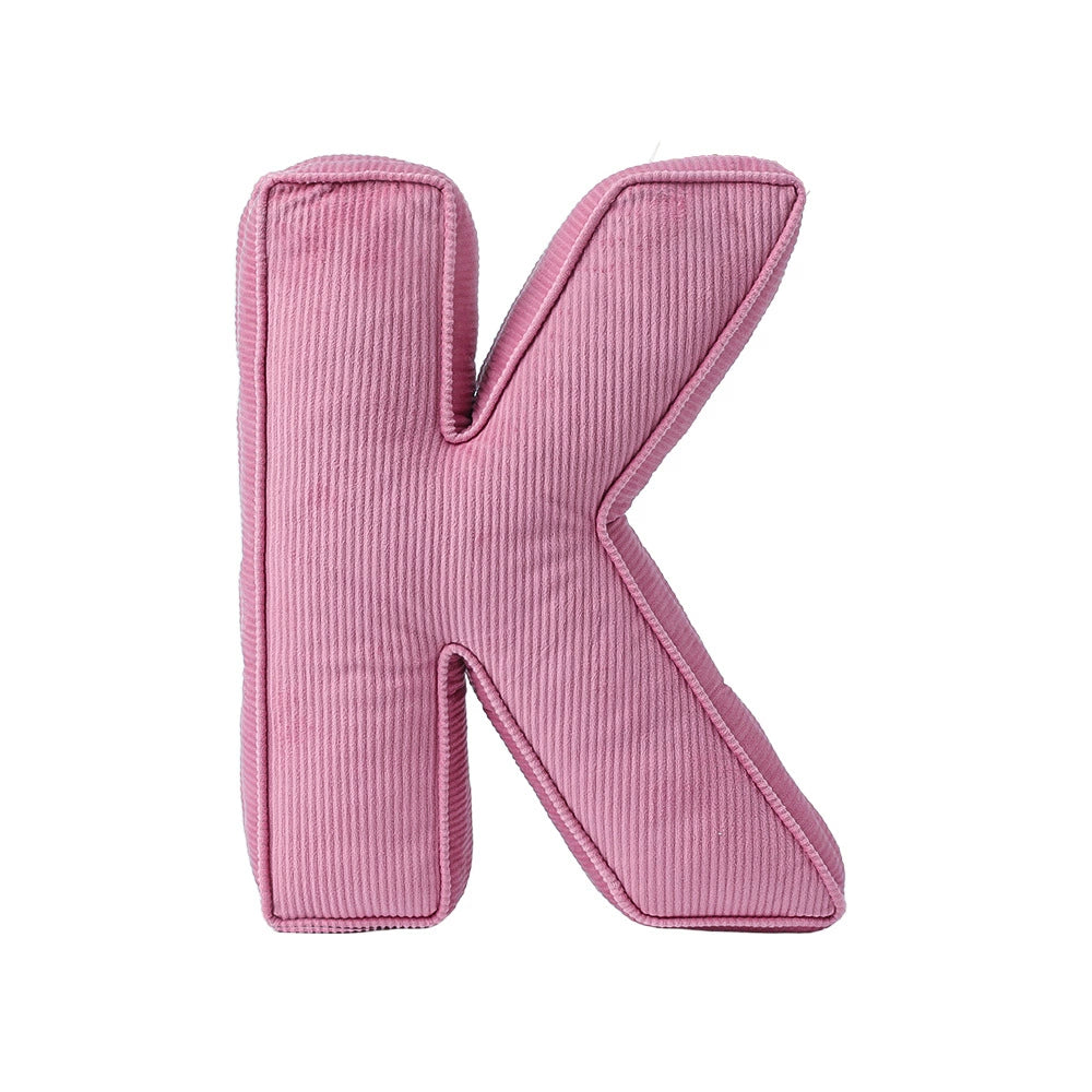 Cuscino lettera in tessuto – decorativi per cameretta Rosa