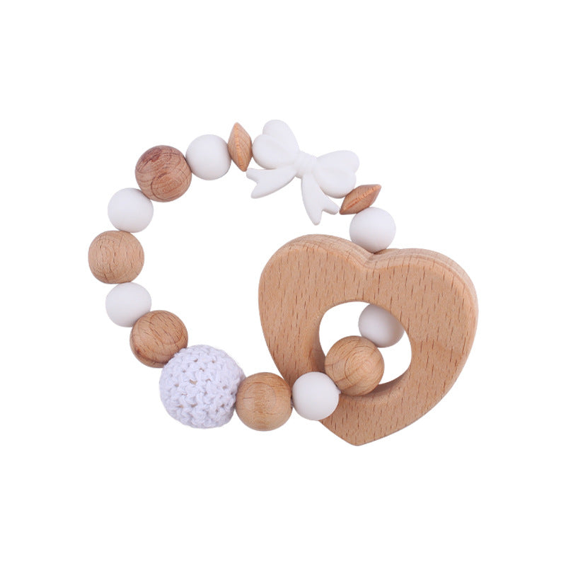 Massaggiagengive in Legno e Silicone - Design Elegante con Fiocco