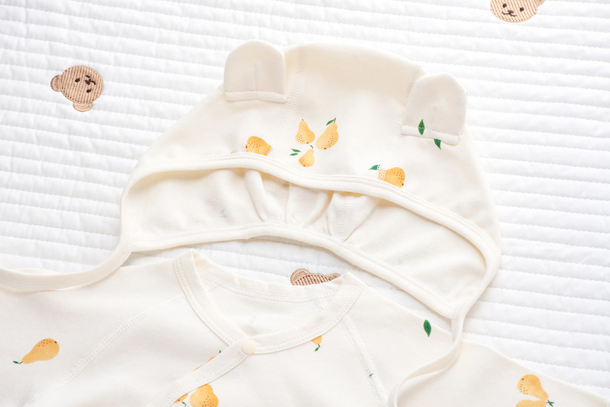 Coordinato Set Neonata/ Bimba 3 pezzi – Fantasia Frutta