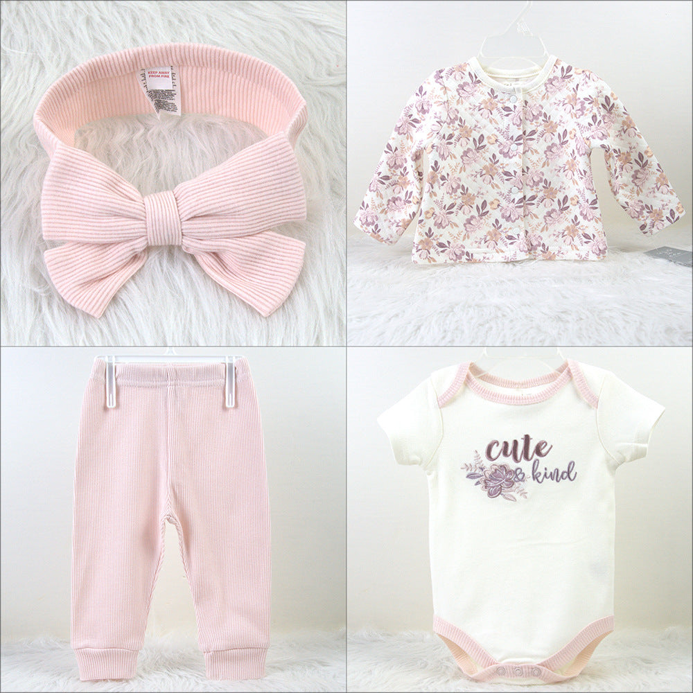 Set Nascita 4 pezzi Bimbo/ Bimba