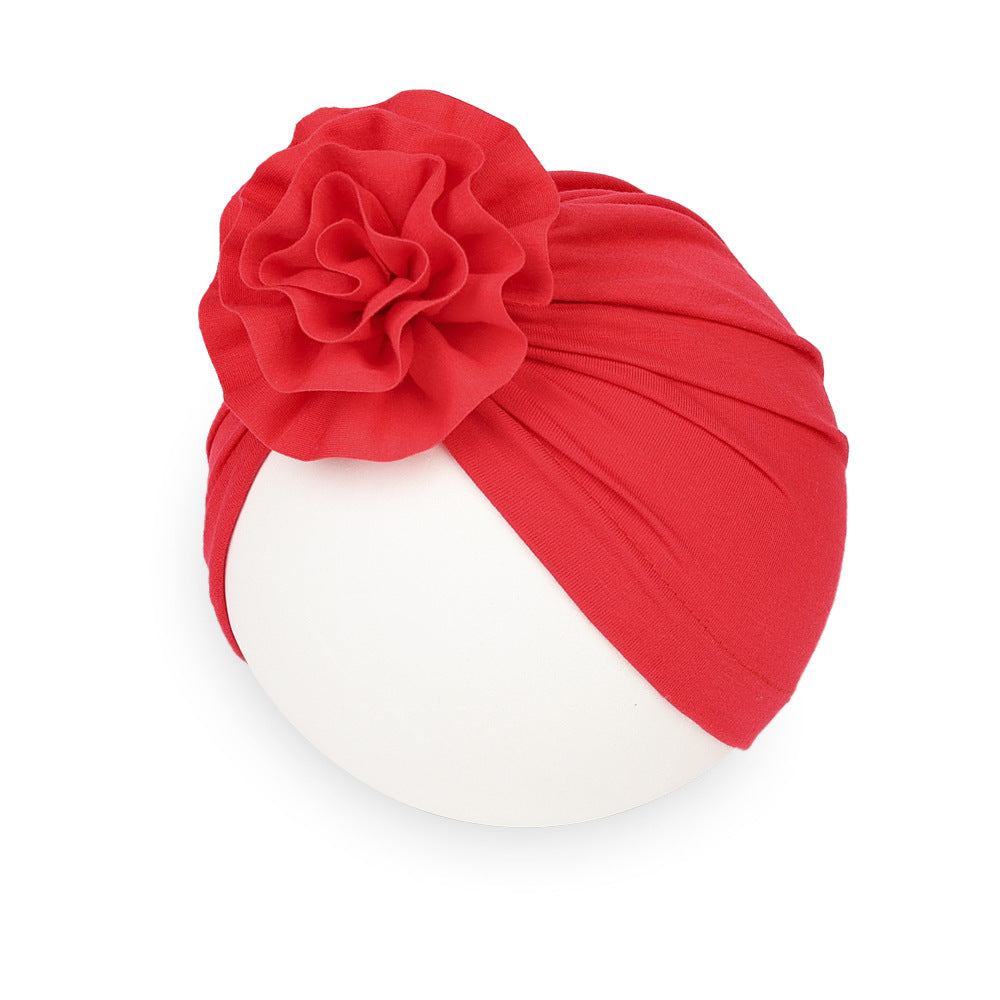 Turbante per Neonati con Fiore Voluminoso